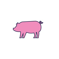 pig pork icon vector illustration design