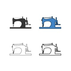 sewing machine tailor icon vector illustration design