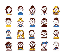 bundle of people group characters