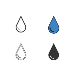 water drop icon vector illustration design