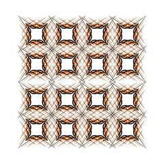 Pattern print embroidery graphic design made of dots and lines vector art