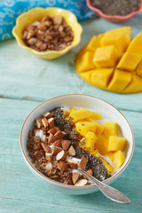 mango and greek yogurt bowl