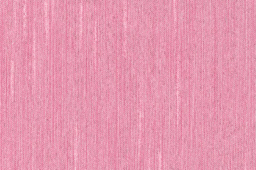 Closeup pink rose color fabric sample texture backdrop. Pink Fabric strip line pattern design,upholstery for decoration interior design or abstract background.