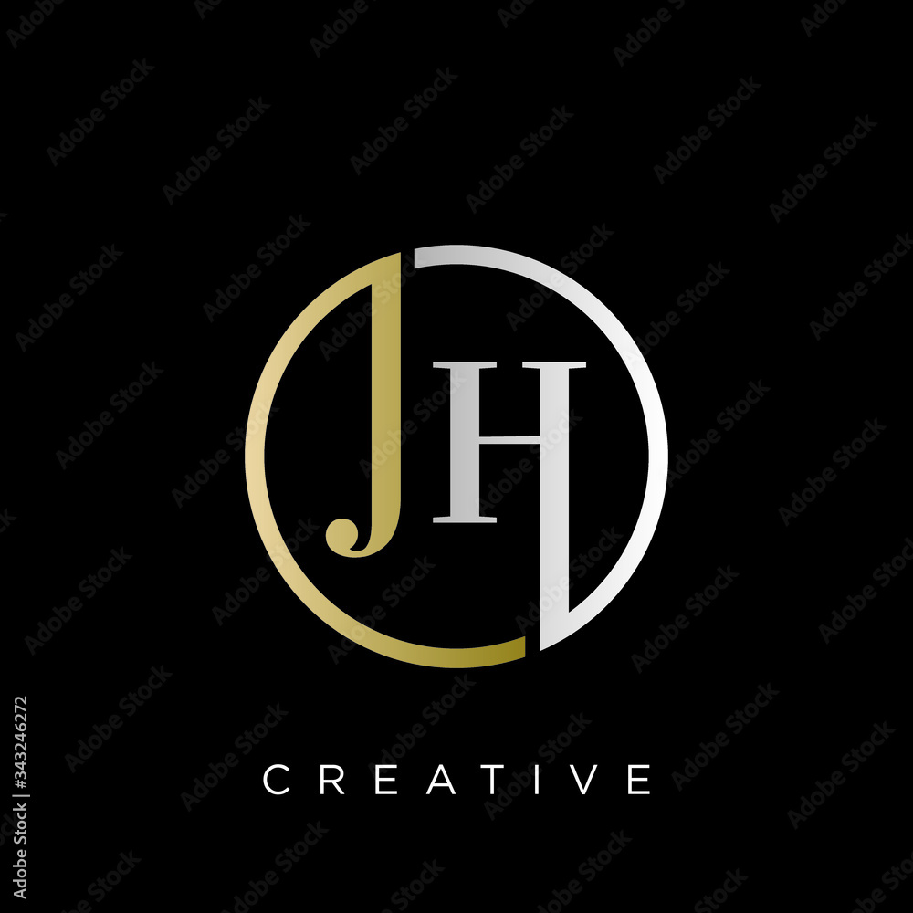 Wall mural jh luxury logo for company