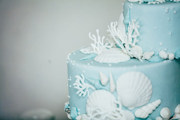 wedding cake with a Morse theme