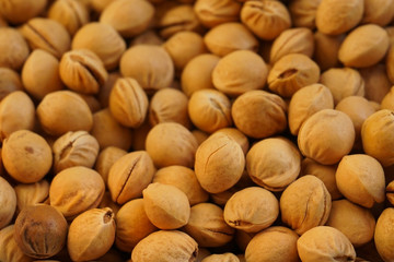 A lot of dried cherry stones