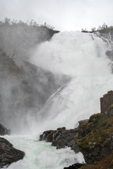 waterfall in norway europe 