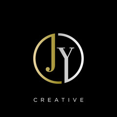 jy luxury logo design vector icon