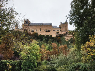 Segovia Alcazar Castle in Spain