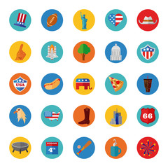 bundle of usa set icons