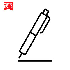 pencil and eraser  Icon symbol Flat vector illustration for graphic and web design.