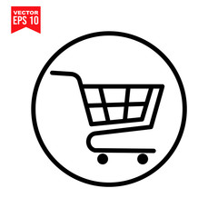 vector shopping cart icon