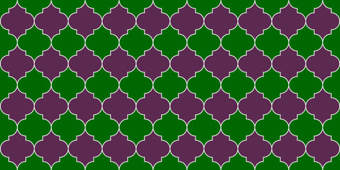 Fototapeta premium Ramadan Kareem Islam Illustration. Seamless Moroccan Mosaic Ornament. 