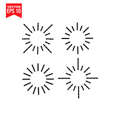 sun vector illustration Icon symbol Flat vector illustration for graphic and web design.
