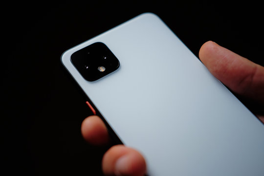 smartphone holding