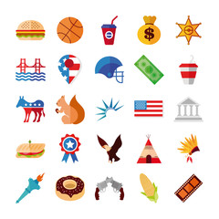 bundle of usa set icons