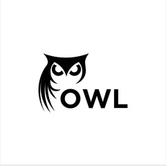 owl vector logo graphic abstract modern
