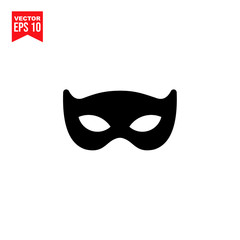 carnival mask vector illustration Icon symbol Flat vector illustration for graphic and web design.
