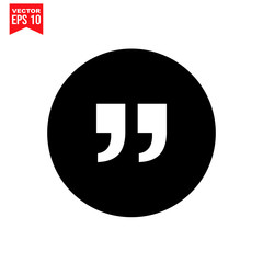 speech bubble speech quotation mark two Icon symbol Flat vector illustration for graphic and web design.
