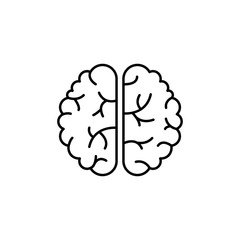 Brain, mind, nerve icon. Simple line, outline vector elements of neurology for ui and ux, website or mobile application