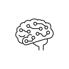 Brainstorming, neuron icon. Simple line, outline vector elements of neurology for ui and ux, website or mobile application