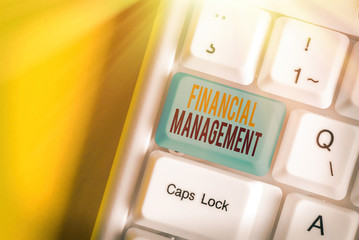 Handwriting text writing Financial Management. Conceptual photo efficient and effective way to...