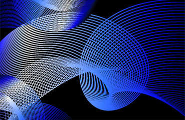 Linear background print and embroidery graphic design vector art