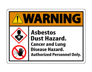 Warning Label Disease Hazard, Authorized Personnel Only Isolate on transparent Background,Vector Illustration