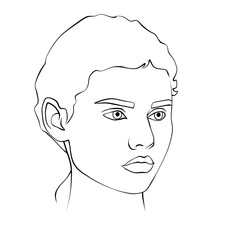 vector illustration of a woman