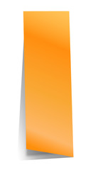 Orange Post-it note, narrow