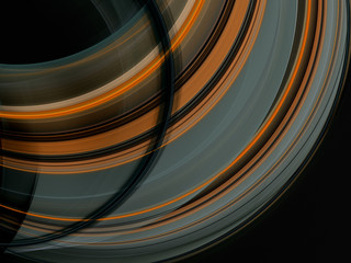 orange abstract fractal background 3d rendering illustration