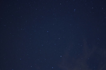 Fototapeta na wymiar blue starry sky with clouds