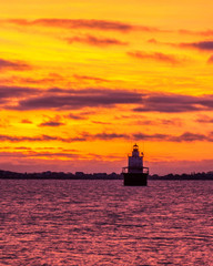 lighthouse at sunrise