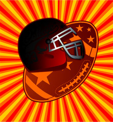 American football Athletic College sports print and embroidery graphic design vector art