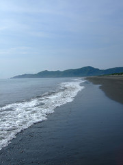 Sunny view of a beach in Suao township