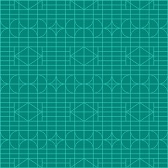 Beautiful of Colorful Square and Half Circle Lines, Reapeated, Abstract, Illustrator Pattern Wallpaper. Image for Printing on Paper, Wallpaper 