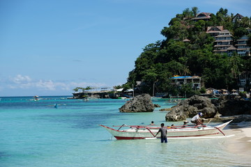 Boracay Philippines - Coastline Station 1 beach