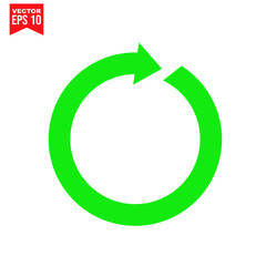 arrows cycle Icon symbol Flat vector illustration for graphic and web design. 