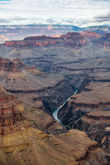 Grand canyon landscape and Colorado river, USA