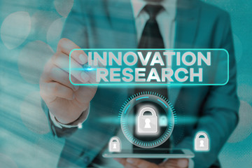 Handwriting text writing Innovation Research. Conceptual photo Existing Products Services come into New Being