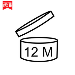 vector illustration of a gift box with ribbon Icon symbol Flat vector illustration for graphic and web design.
