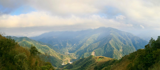 Afternoon view of the nature landscape near Lidong Shan
