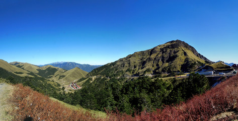 Beautiful landscape in Hehuanshan East Peak Trail