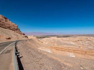 Landscapes around the Valley of the Moon in San Pedro de Atacama