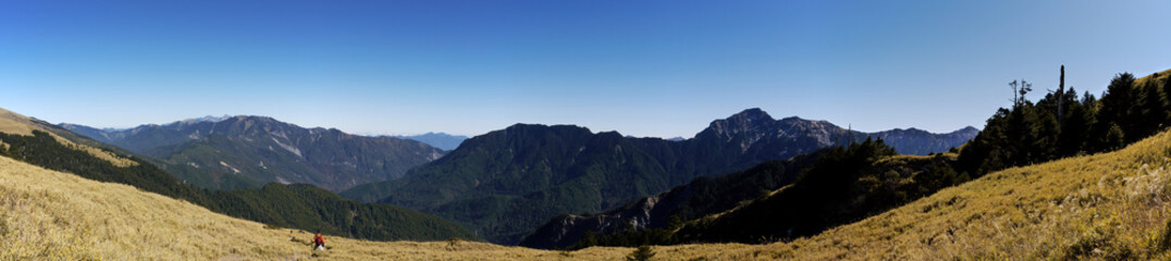 Fototapeta na wymiar Beautiful landscape in Hehuan East Peak Trail