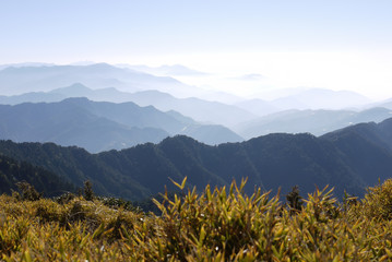 Beautiful landscape in Hehuan East Peak Trail