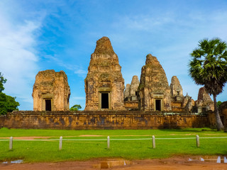 Fototapeta na wymiar Pre Rup temple in Angkor area, Siem Reap, Cambodia