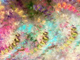 Fototapeta premium abstract chaotic fractal background 3D rendering illustration