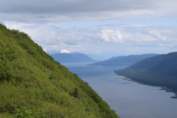 Naklejka na ściany i meble Landscape in Juneau, Alaska