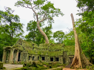 Fototapeta na wymiar Angkor Thom ruins temple in Siem Reap, Cambodia